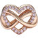 Pandora Family Infinity Heart Charm - Rose Gold/Pink