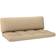 vidaXL 314649 2-pack Stolehynde Beige (110x58cm)