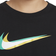 Nike Girl's Cropped Dance T-Shirt - Black/Metallic Gold (DM4697-011)