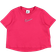 Nike Girl's Cropped Dance T-Shirt - Rush Pink (DQ5095-666)