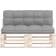 vidaXL 314544 2-pack Stolsdyna Grå (120x80cm)