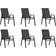 vidaXL 318783 6-pack Gartenessstuhl