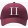 Les Deux Baseball Cap Suede II - Burgundy/Off White