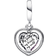 Pandora Family Spinning Heart Globe Dangle Charm - Silver/Multicolour