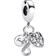 Pandora Family Infinity Triple Dangle Charm - Silver/Transparent