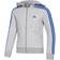 adidas Essentials 3-Stripes Hoodie - Medium Grey Heather/Royal Blue (HN1915)