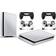 giZmoZ n gadgetZ PS4 Slim Console Skin Decal Sticker + 2 Controller Skins - Carbon White