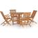 vidaXL 3096576 Ensemble repas de patio, 1 Table incluse 4 Chaises