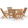 vidaXL 3096574 Juego de comedor de patio, 1 Mesa incl. 4 Sillas