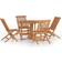 vidaXL 3096573 Essgruppe, 1 Tisch einschl. 4 Stühle