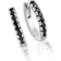 Sif Jakobs Ellera Medio Earrings - Silver/Black