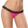 Dreamgirl Women's Stretch Mesh Bikini Panty - Hot Pink/ Black