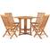 vidaXL 3059981 Ensemble repas de patio, 1 Table incluse 4 Chaises