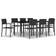 vidaXL 3099280 Matgrupp, 1 Bord inkl. 8 Stolar
