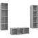 vidaXL 37x37x142.5cm 3-pack Väggskåp 37x142.5cm 3st
