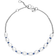 Pandora Treated Cord Chain Bracelet - Silver/Blue/Pearls