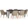 vidaXL 30995 Matgrupp, 1 Bord inkl. 6 Stolar
