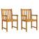 vidaXL 316609 2-pack Chaise de jardin pour repas