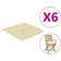 vidaXL 314868 Stolsdyna Vit (40x40cm)