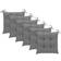 vidaXL 314865 Cuscino per sedia Grigio (40x40cm)