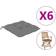 vidaXL 314865 Coussin de chaise Gris (40x40cm)