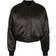 Urban Classics Women's Satin Bomber Jacket - Black