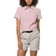 Jack Wolfskin South Port SS Shirt W - Tulip Red Stripes