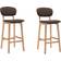 vidaXL - Taburete de bar 92cm 2pcs