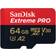 SanDisk Extreme Pro microSDXC Class 10 UHS-I U3 V30 A2 200/90MB/s 64GB +SD adapter