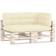 vidaXL 314560 3-pack Coussin de chaise Beige (120x80cm)