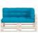 vidaXL 314562 3-pack Coussin de chaise Bleu (120x80cm)