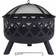 Charles Bentley Large Round Fire Pit with Mesh Cover