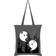 Grindstore Happy Spooks Tote Bag - Grey/Black/White