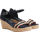 Tommy Hilfiger Logo Webbing Mid Heel Wedges - Desert Sky