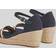 Tommy Hilfiger Logo Webbing Mid Heel Wedges - Desert Sky