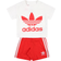 adidas Trefoil Shorts & Tee Set - White/Red (HE4659)