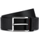 HUGO BOSS Grained Leather Belt with Logo Stamped Keeper -Black