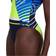 Speedo Placement U-Back 1 Piece Swimsuit- True Navy/Bondi Blue/Fluo Yellow/White