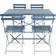 Charles Bentley GLBIST04RECNG Patio Dining Set, 1 Table incl. 4 Chairs