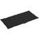 vidaXL 100x50x4cm 6-pack Stolsdyna Svart (100x50cm)
