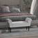 Homcom Upholstered Grey Settee Bench 102x51cm