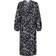 Neo Noir Onassis Graphic Wrap Dress - Black