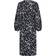 Neo Noir Onassis Graphic Wrap Dress - Black