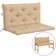 vidaXL 314995 Stolsdyna Beige (100x50cm)