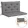 vidaXL 314993 Coussin de chaise Gris (100x50cm)