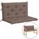 vidaXL 315000 Stolsdyna Beige (100x50cm)