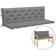 vidaXL Hammock Coussin de chaise Gris (180x50cm)