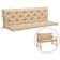 vidaXL Hammock Coussin de chaise Beige (180x50cm)