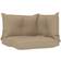vidaXL 47472 Stolsdyna Beige (61x60cm)