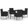 vidaXL 3099621 Matgrupp, 1 Bord inkl. 4 Stolar